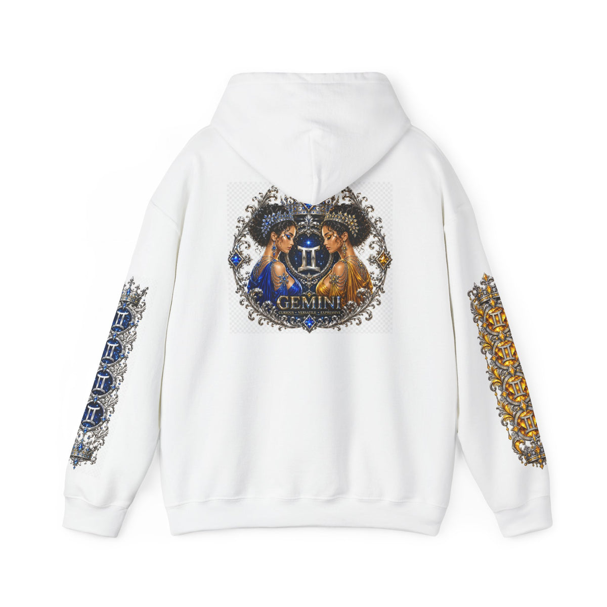 Gemini Zodiac Hoodie — Artistic Gemini Twins Astrology Pullover