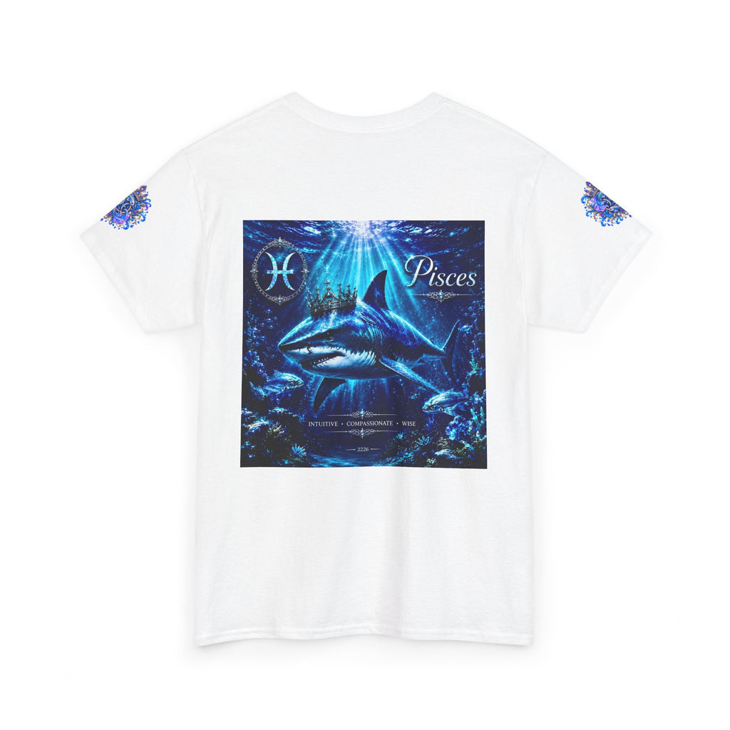 Pisces Zodiac T-Shirt — Blue Ocean Shark Astrology Tee
