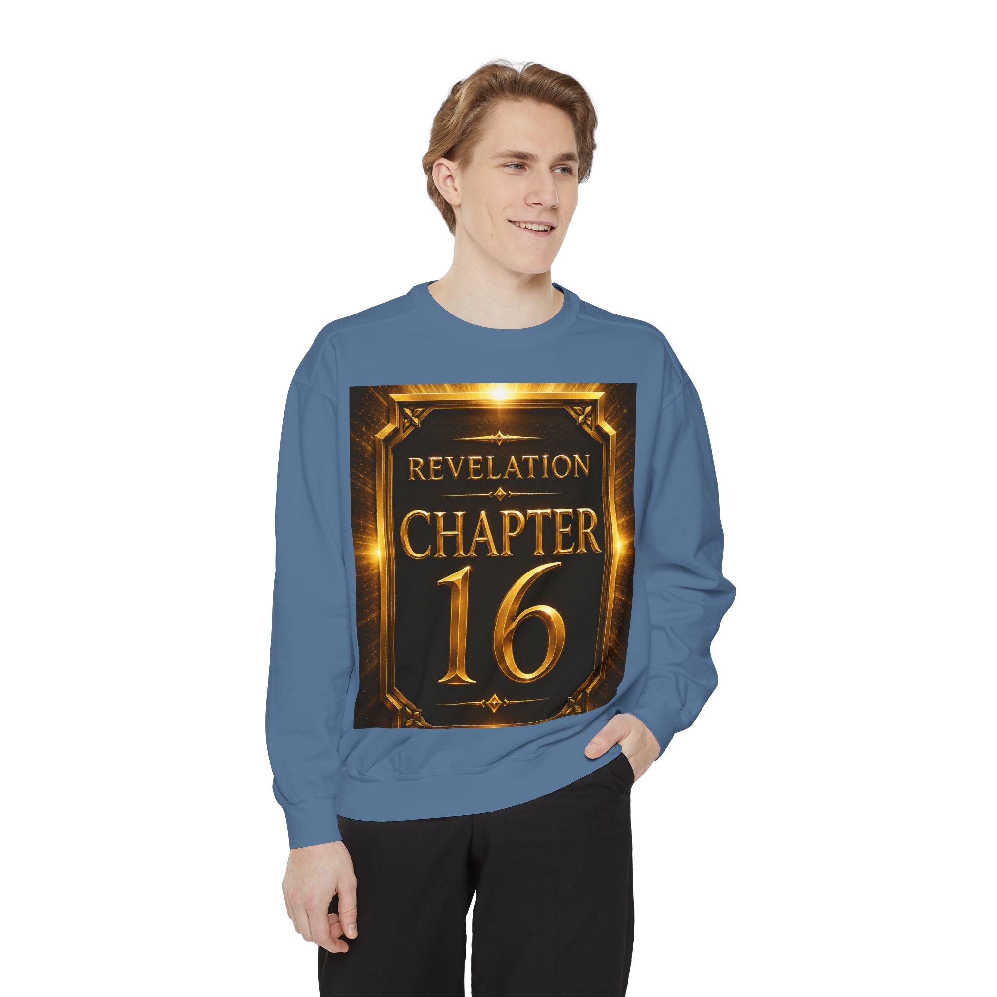 Revelation Chapter 16 Sweatshirt — "Judgment Begins" Apocalyptic Graphic