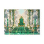 Glass Cutting Board — Emerald Throne Fantasy Kitchen Art