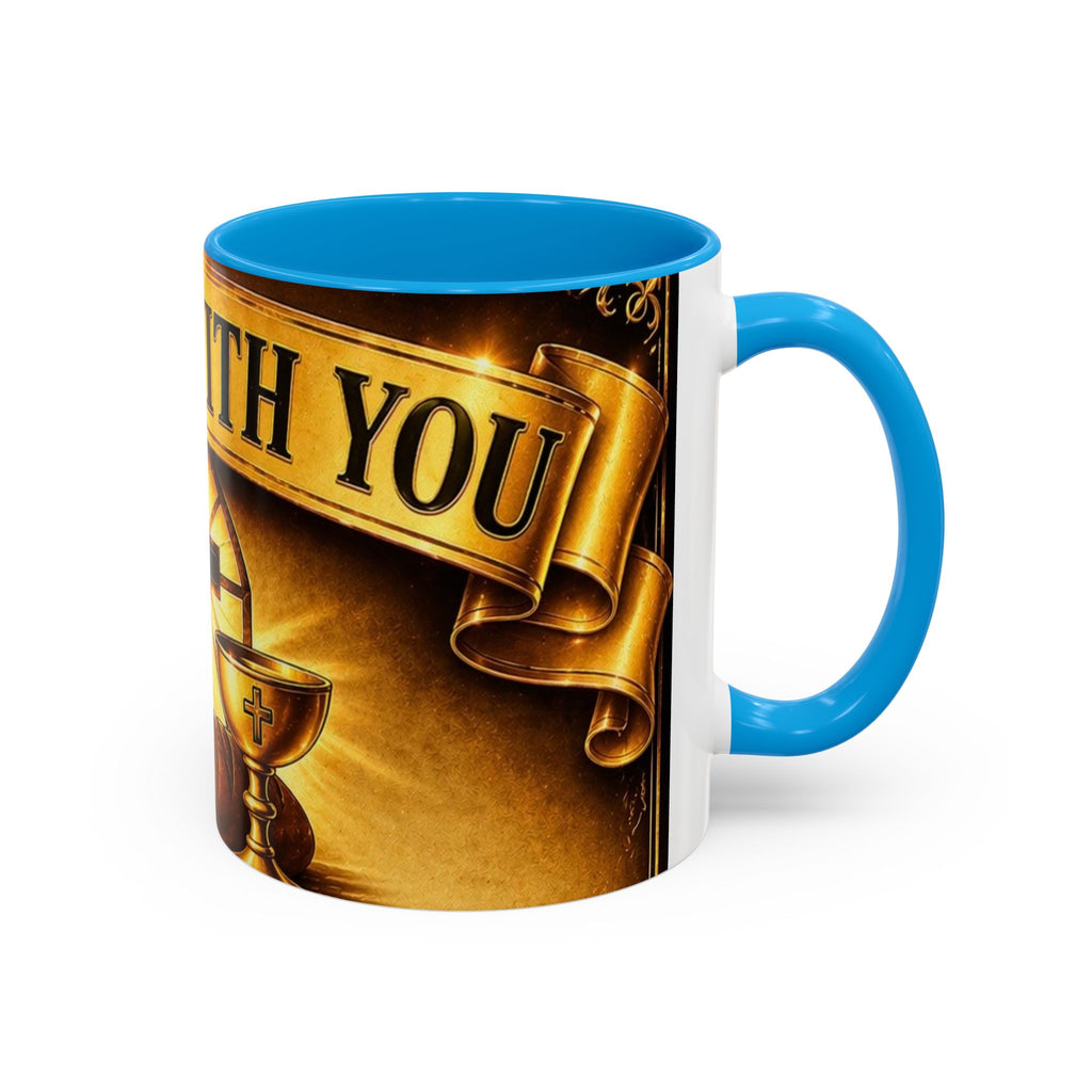Inspirational Communion Mug — "God Is With You" Christian Coffee Cup
