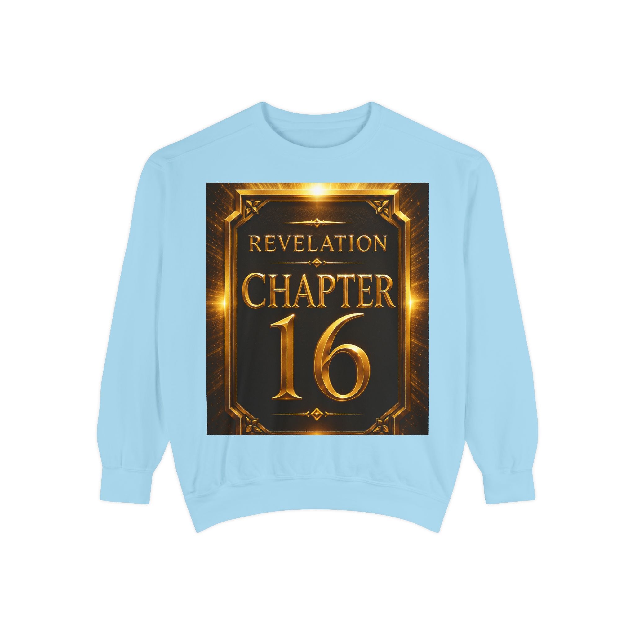 Revelation Chapter 16 Sweatshirt — "Judgment Begins" Apocalyptic Graphic