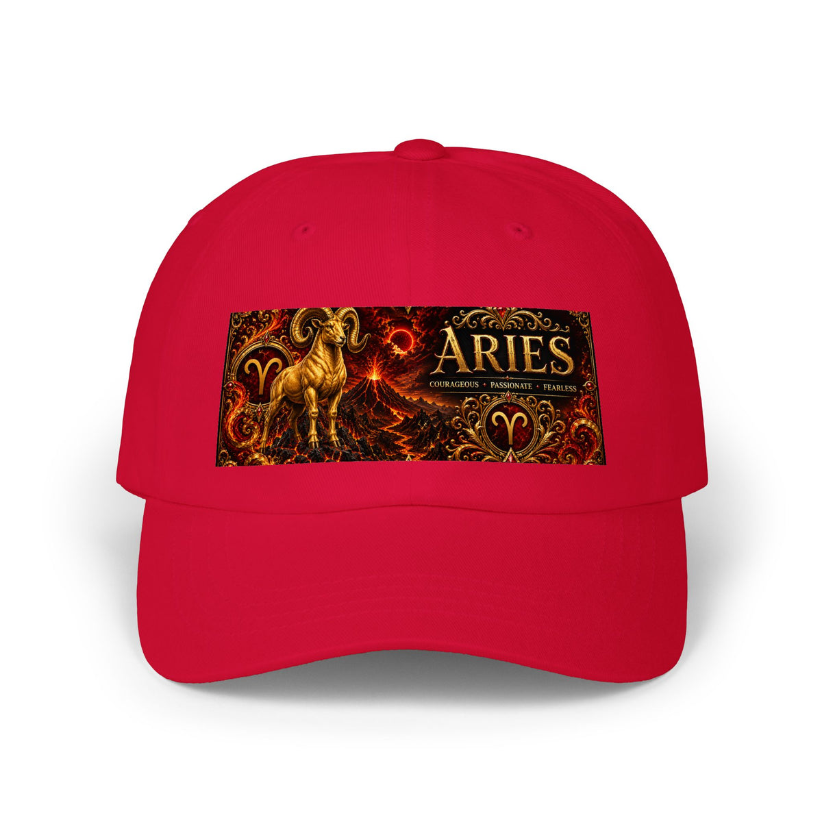 Aries Zodiac Dad Cap — Classic Astrological Ram Baseball Hat