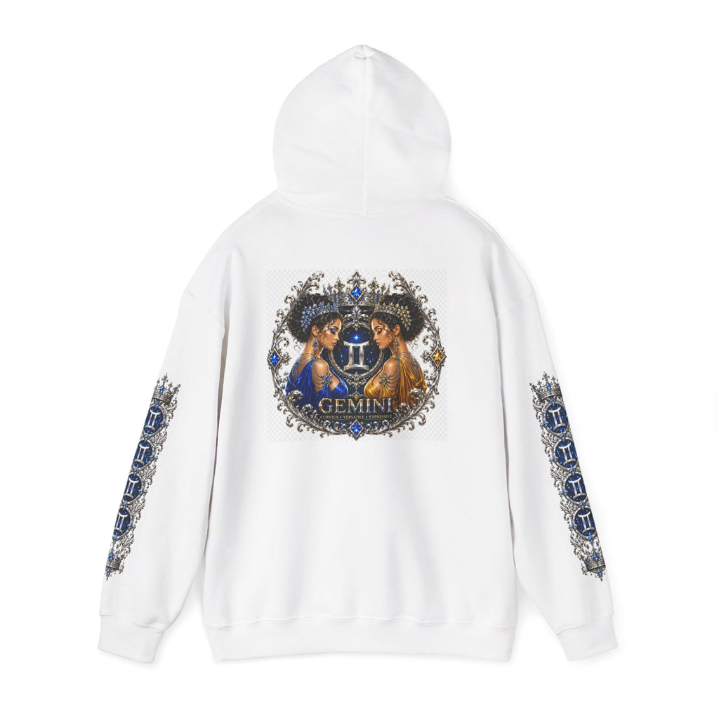 Gemini Zodiac Hoodie — Twin Stars Astrological Sweatshirt