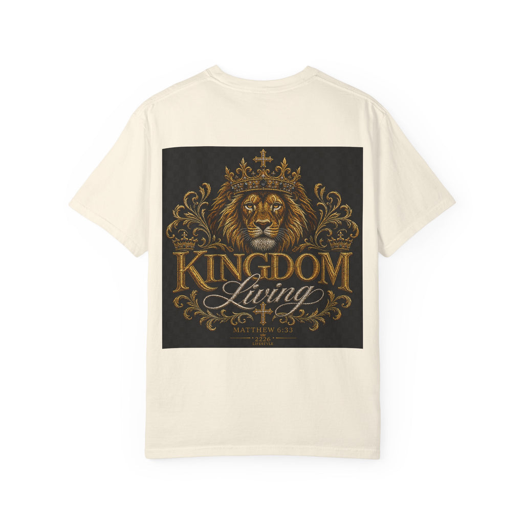 Built Right / Kingdom Living T-Shirt — Inspirational Lion Crown Graphic Tee