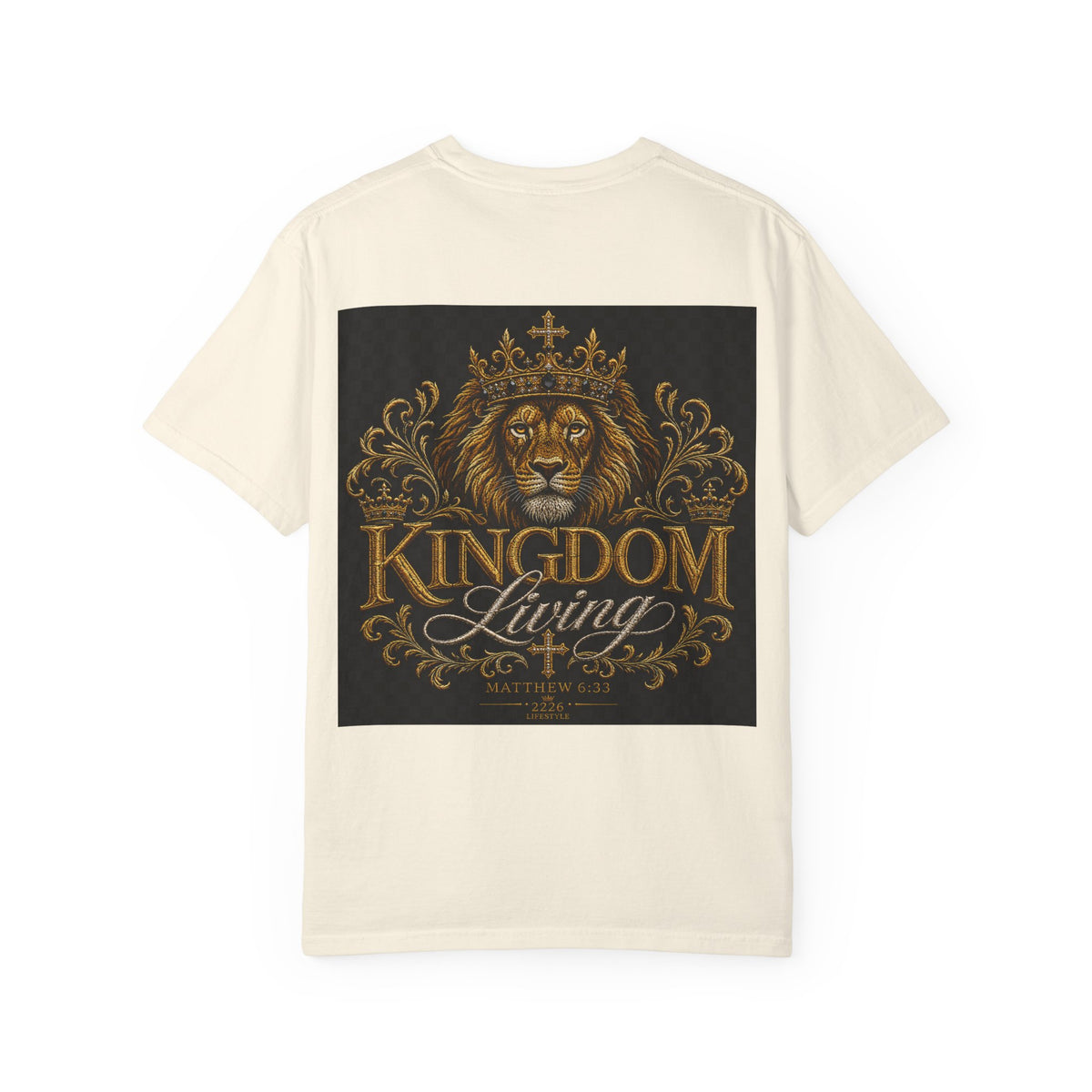 Built Right / Kingdom Living T-Shirt — Inspirational Lion Crown Graphic Tee