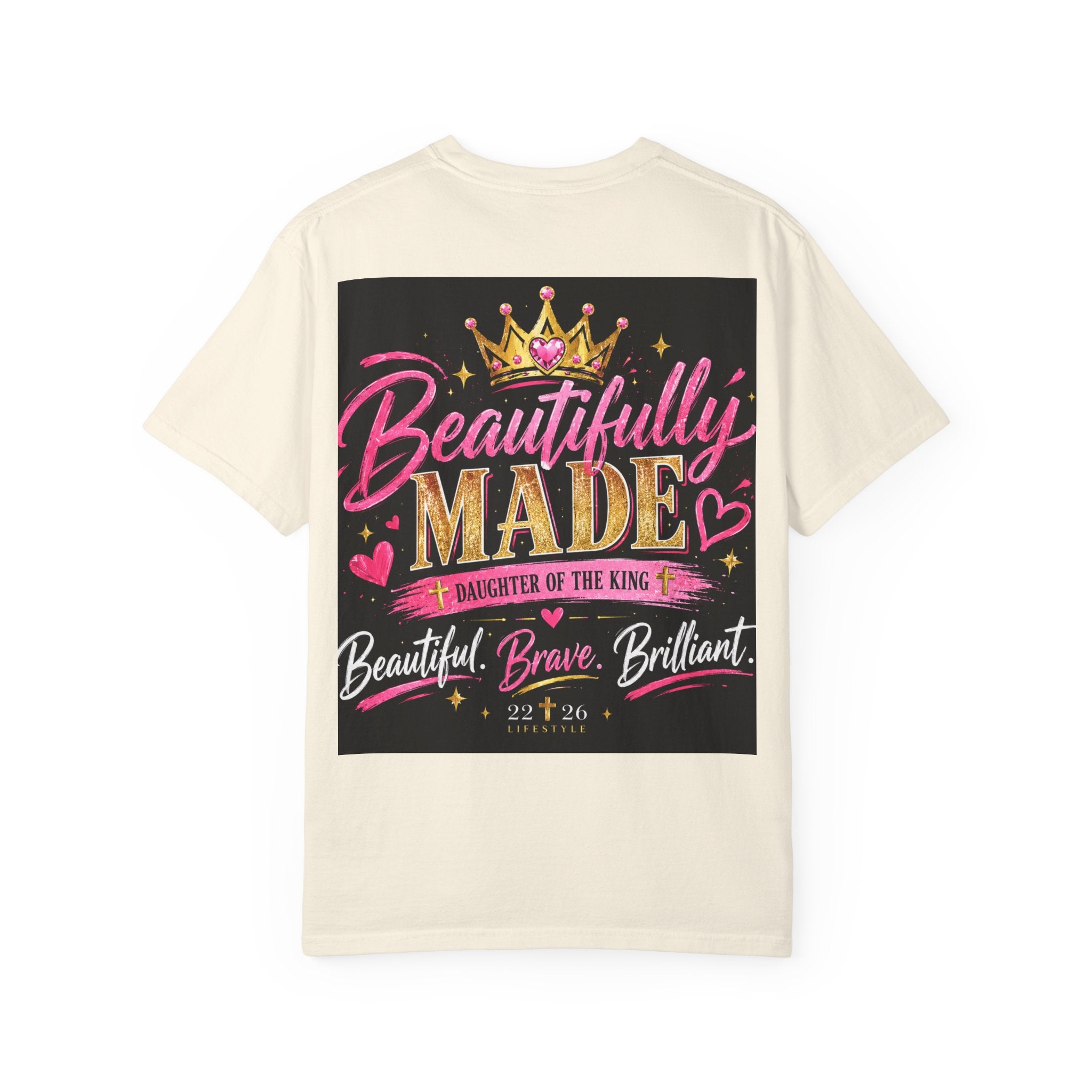 Finally Legal 21st Birthday T-Shirt — Personalized "Finally Legal" Front, "Beautifully Made" Back
