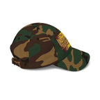 Revelation Chapter 14 Dad Cap — Vintage Gold Lettering Baseball Hat