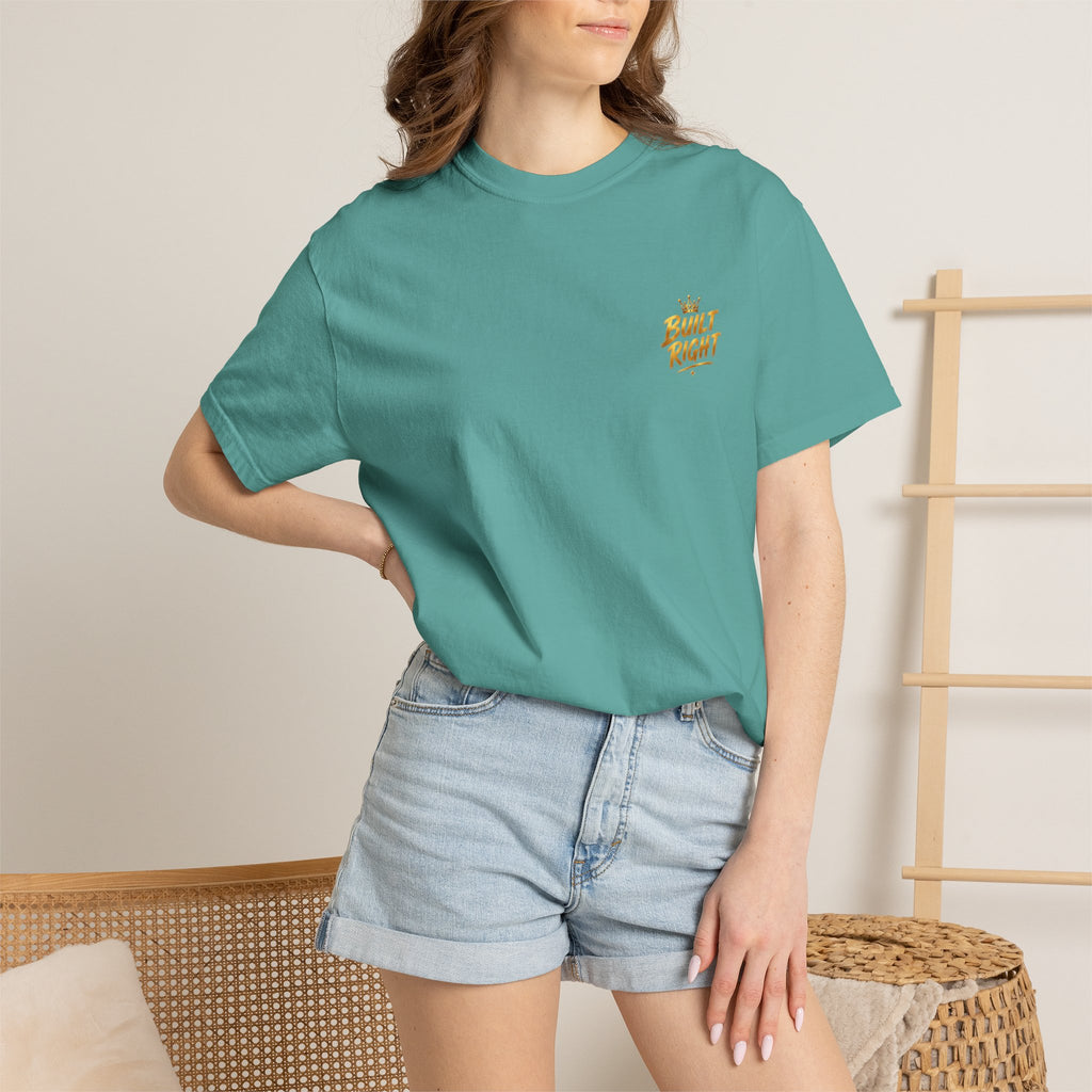 Walking with the King T-Shirt — Built Right Lion Christian Faith Tee