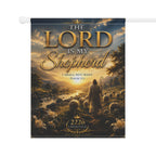 Garden Flag - "The Lord Is My Shepherd" Psalm 23:1 Religious Outdoor Banner