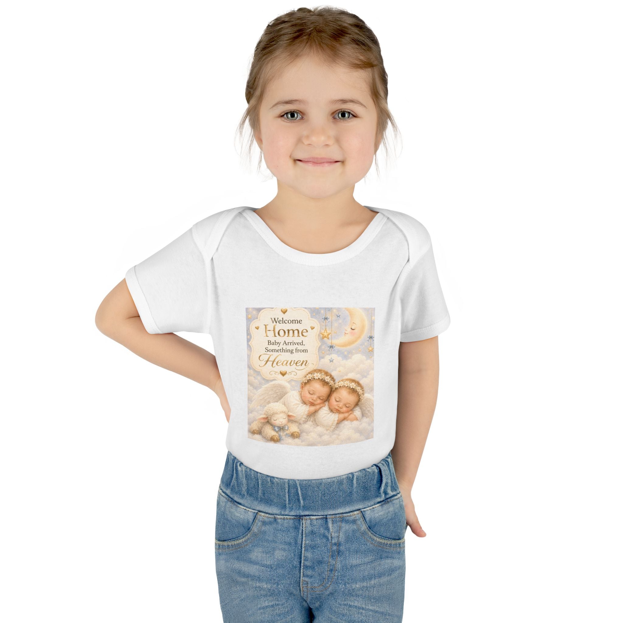 Baby Memorial Bodysuit - "Welcome Home Baby Angel" Infant Rib One-Piece
