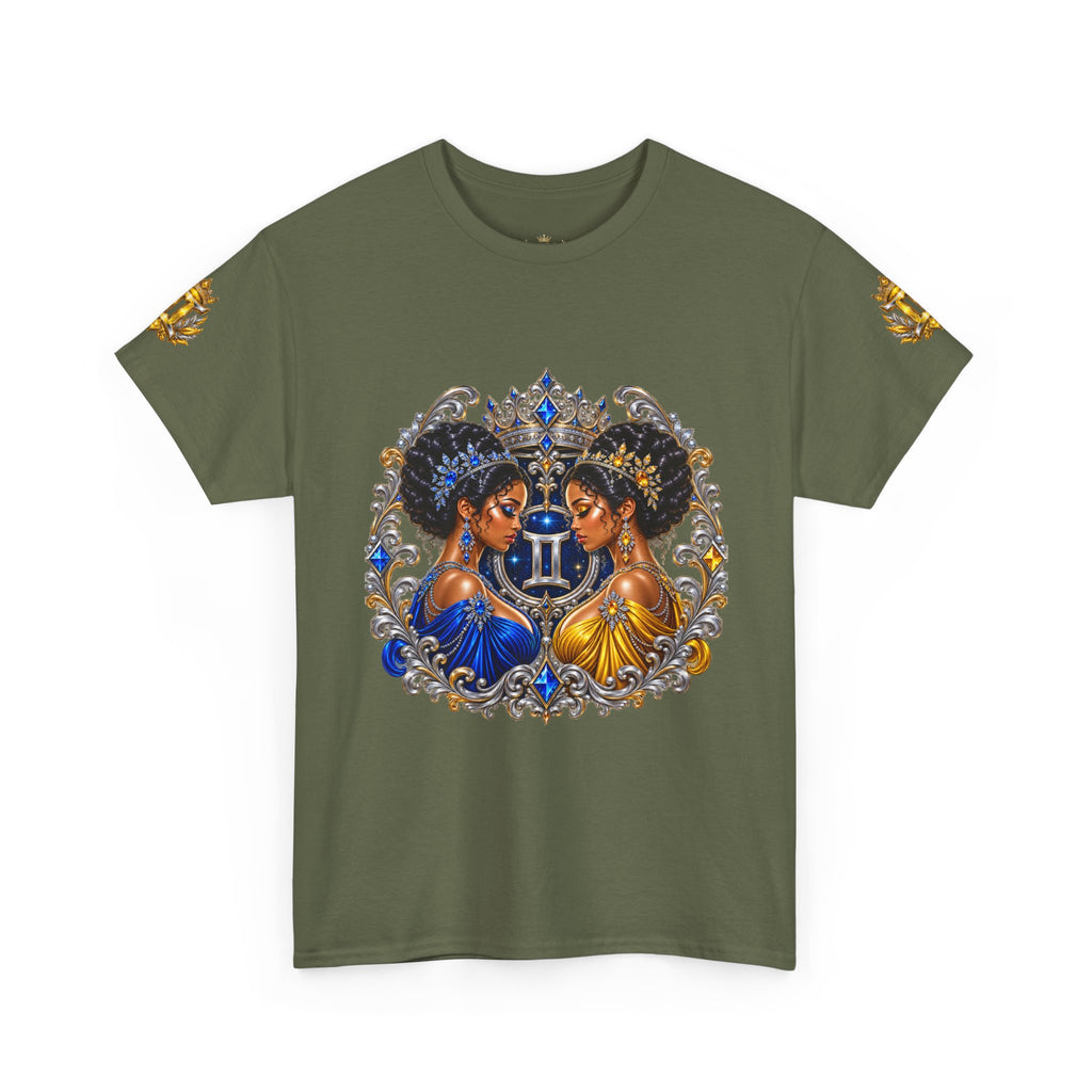 Gemini Zodiac T‑Shirt — Twin Goddesses Astrology Tee