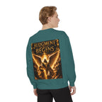 Revelation Chapter 16 Sweatshirt — "Judgment Begins" Apocalyptic Graphic