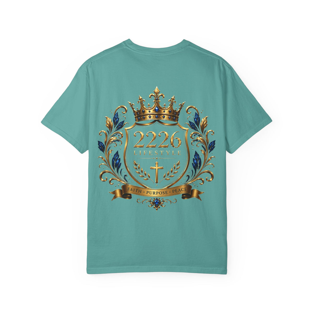 Royal Crest T-Shirt — 2226 Faith & Purpose Graphic Tee