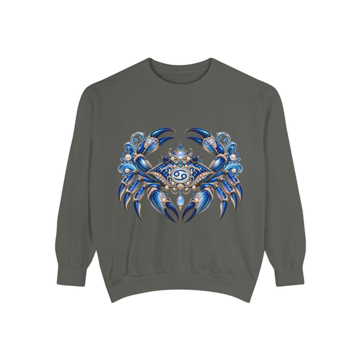 Cancer Zodiac Sweatshirt — Blue Crab Astrology Crewneck