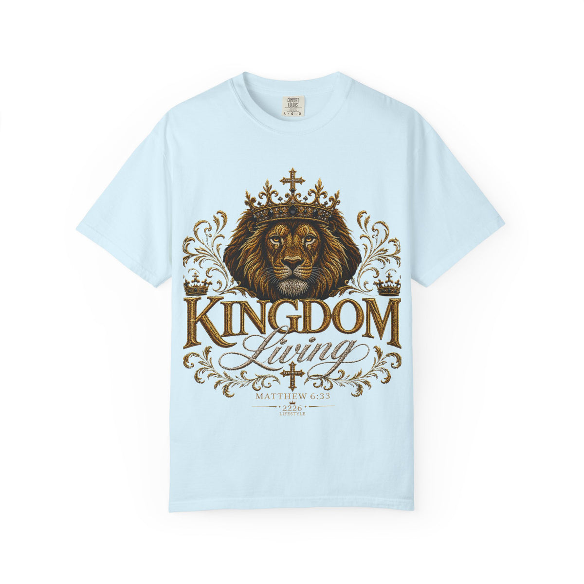 Kingdom Living T-Shirt — Regal Lion Christian Faith Tee