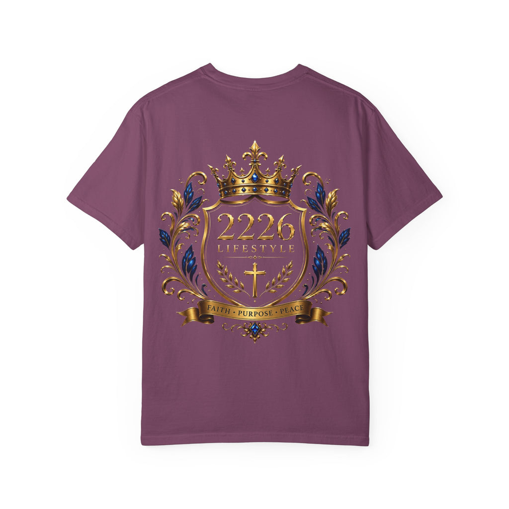 2226 Lifestyle Crest T-Shirt — Royal Crown Faith Emblem