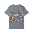I’m Still Blooming / He’s Pruning Me Floral T‑Shirt — Inspirational Scripture Garden Tee