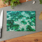 Glass Cutting Board – Sea Glass & Sunlit Water Kitchen Cutting Board