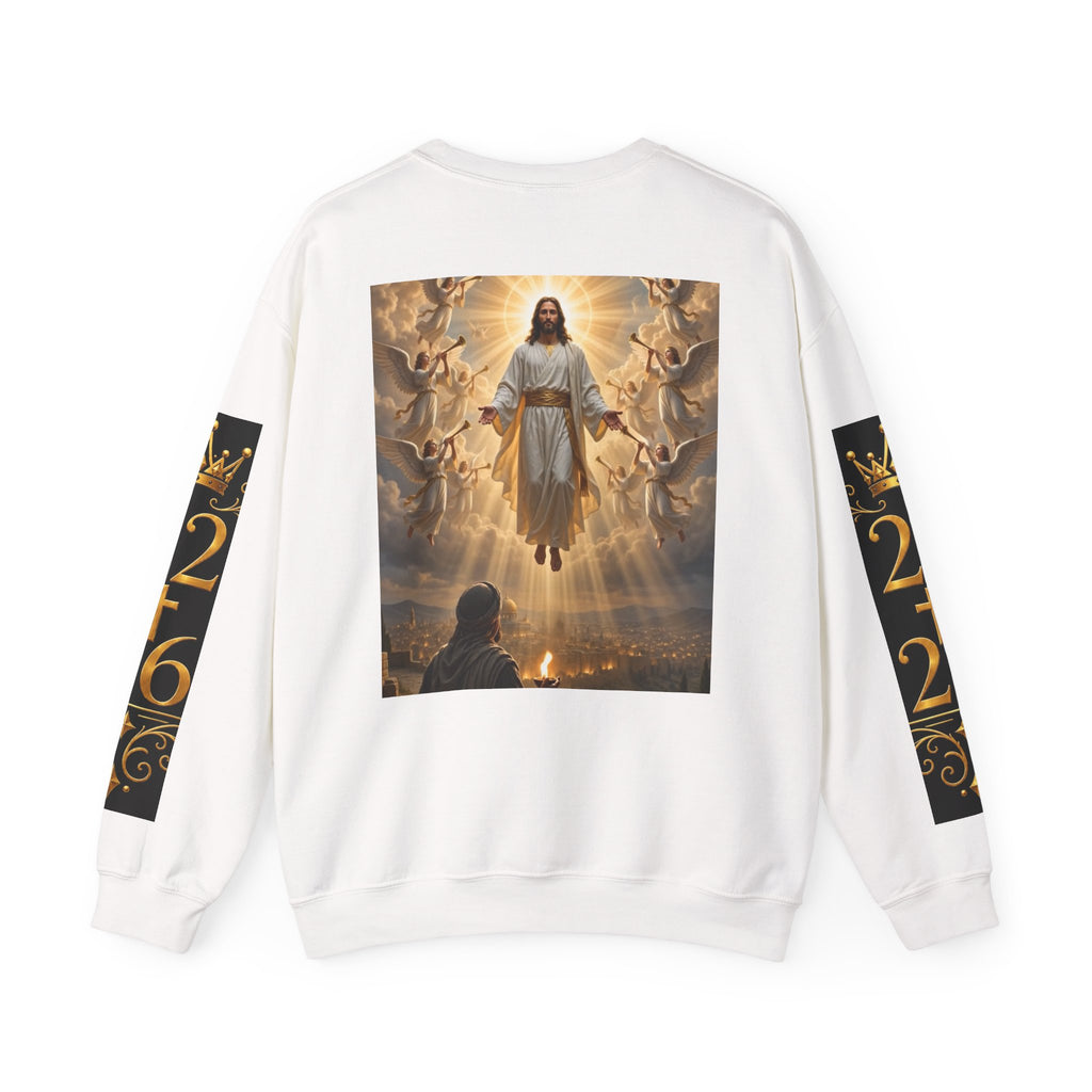 Revelation Chapter 1 Crewneck Sweatshirt — Christian Jesus Second Coming Design