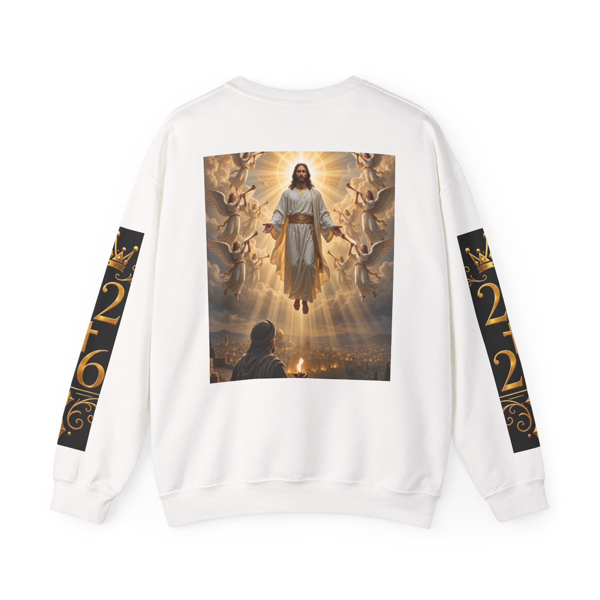 Revelation Chapter 1 Crewneck Sweatshirt — Christian Jesus Second Coming Design