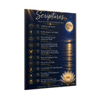 Healing Scriptures Poster – Rolled Christian Wall Art with Inspirational Bible Verses