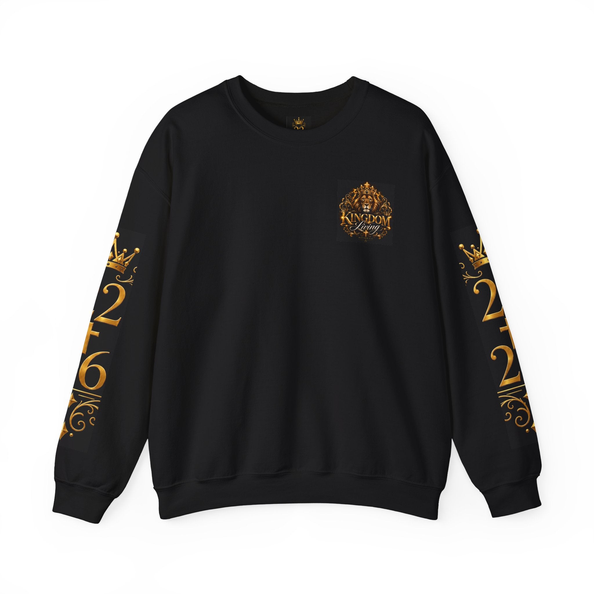 Royal Thrones Crewneck Sweatshirt — "Kings" Graphic Back Print