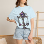 Libra Zodiac Scales T-Shirt — Astrological Balance Graphic Tee
