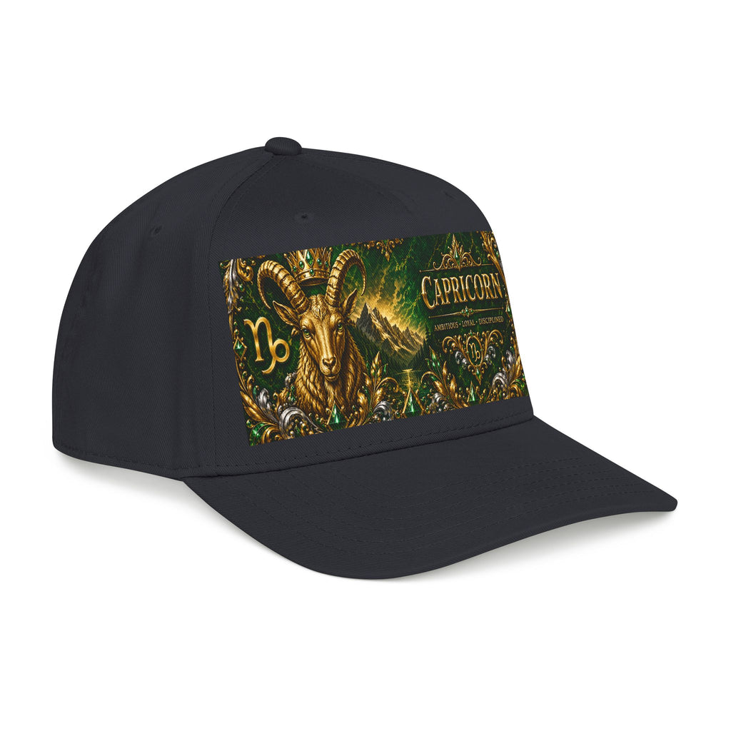 Capricorn Zodiac Baseball Cap — Gold Goat Astrology Hat