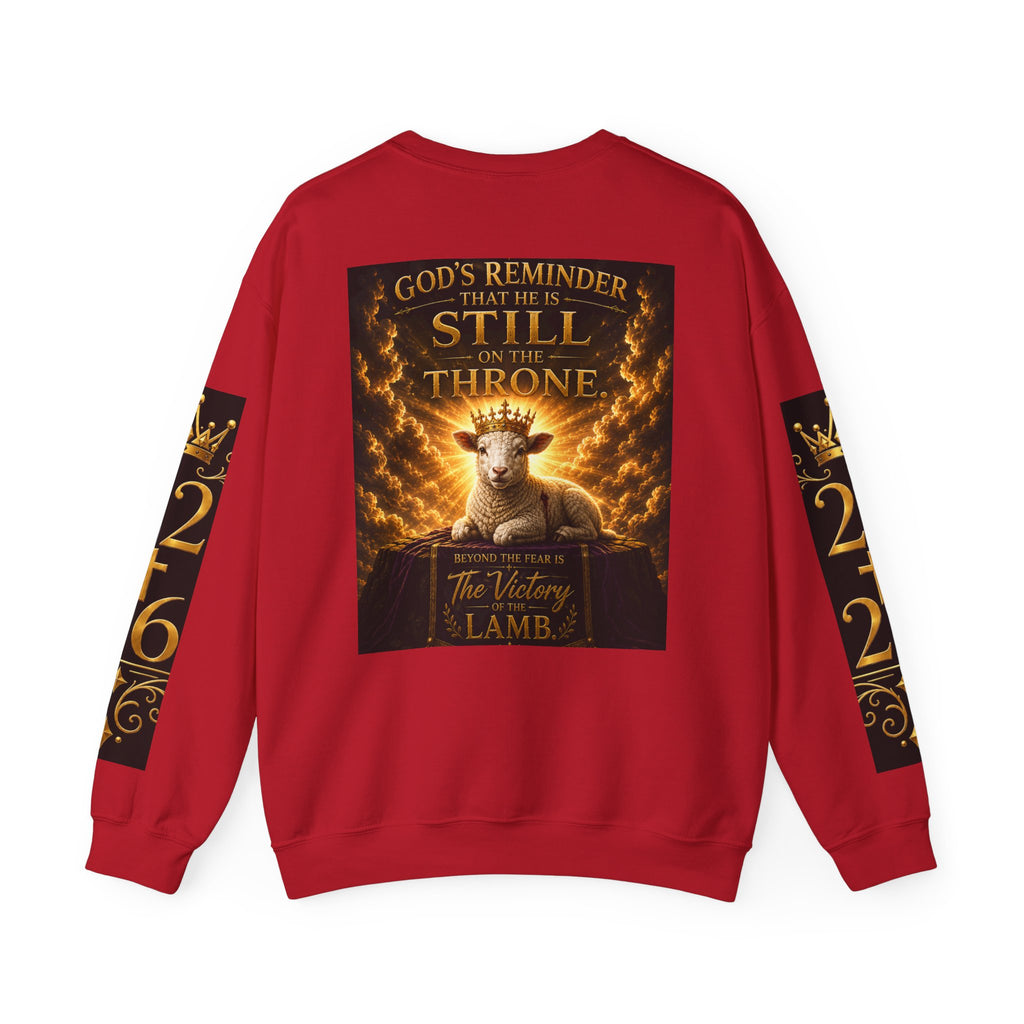Religious Halloween Crewneck Sweatshirt — "Spooktacular" & "Still on the Throne" Graphic