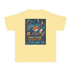 Youth Tee — Middle School Adventures "Leveling Up" Fox Graphic
