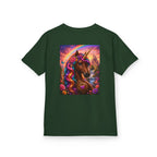 Kids Brown Unicorn Tee — Rainbow Fantasy Magical Horse Shirt