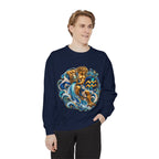 Aquarius Zodiac Sweatshirt — Water Bearer Astrology Graphic Crewneck