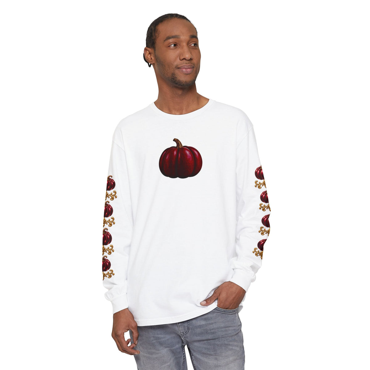 Pumpkin Sleeve Long Sleeve Tee