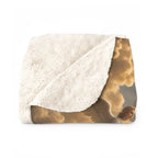 Jesus Ascension Sherpa Fleece Blanket — Christian Religious Throw for Prayer & Devotion