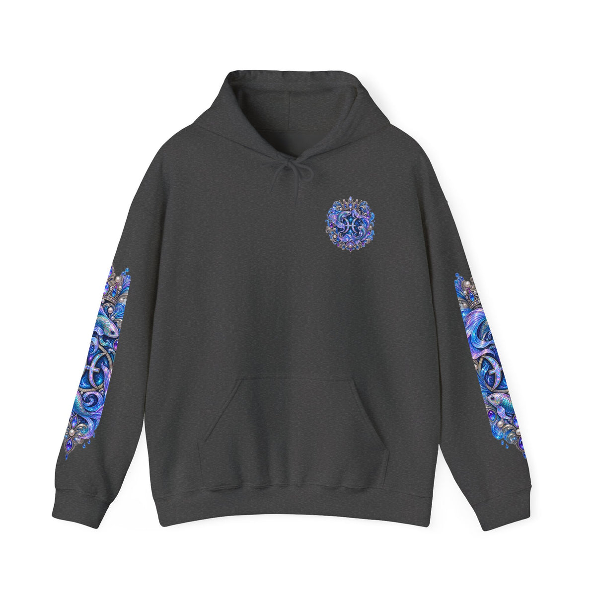 Pisces Hoodie - Astrological Pisces Fish Zodiac Graphic Sweatshirt