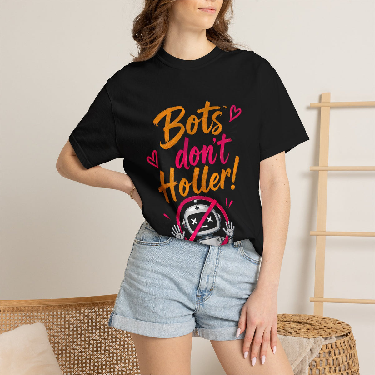 Bots Don't Holler! I Do T-Shirt — Funny Customer Service Representative Tee