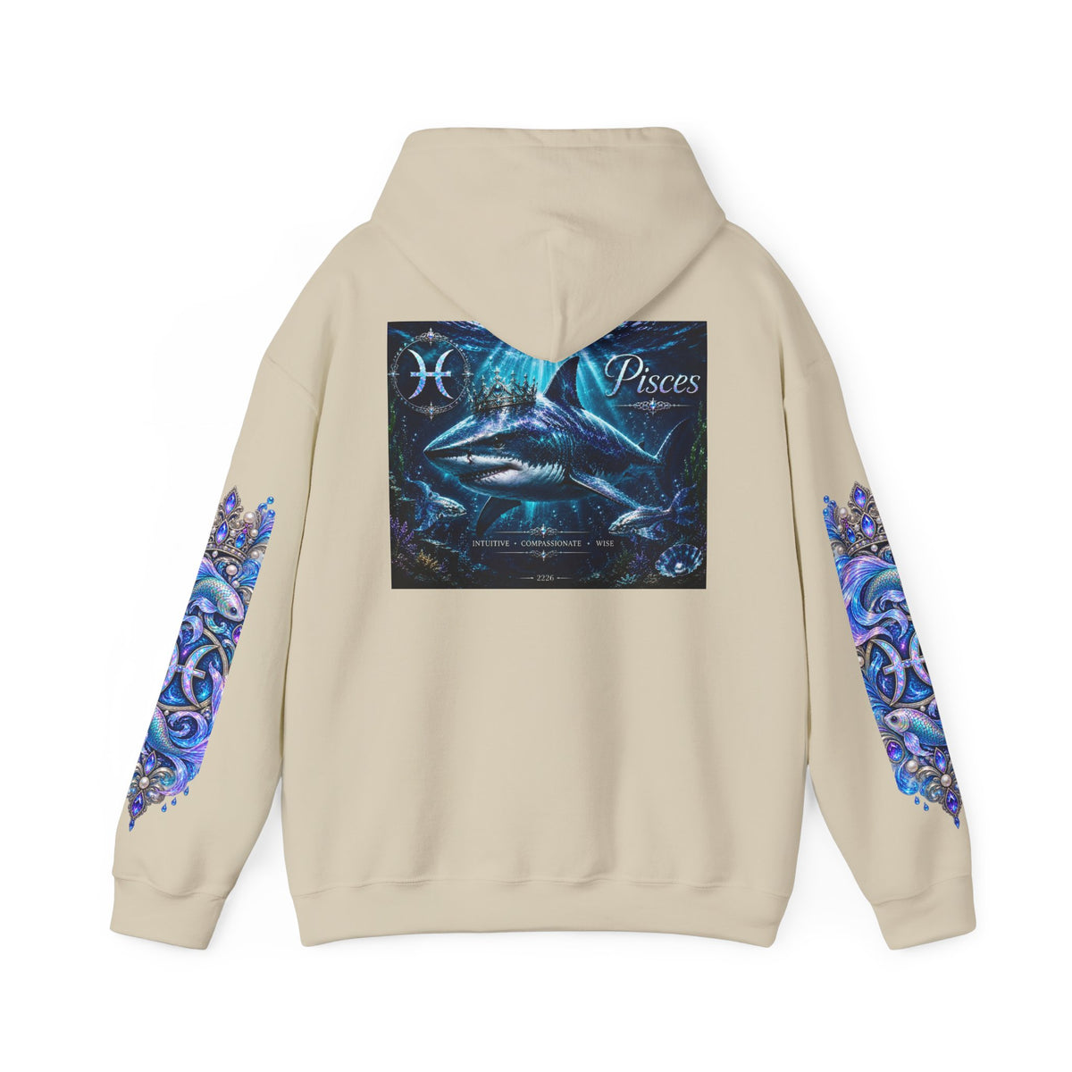 Pisces Hoodie - Astrological Pisces Fish Zodiac Graphic Sweatshirt