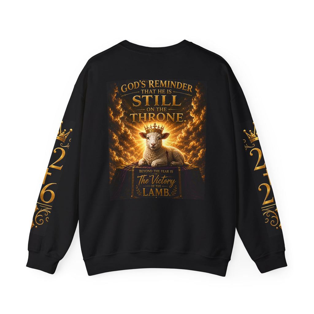Religious Halloween Crewneck Sweatshirt — "Spooktacular" & "Still on the Throne" Graphic