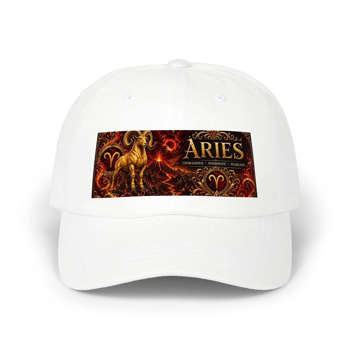 Aries Zodiac Dad Cap — Classic Astrological Ram Baseball Hat