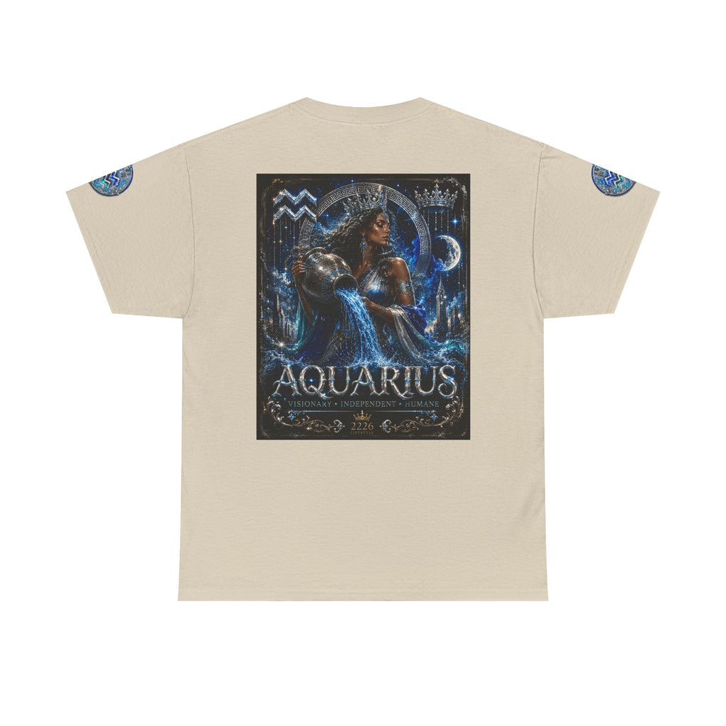 Aquarius Zodiac T-Shirt — Water Bearer Astrology Tee