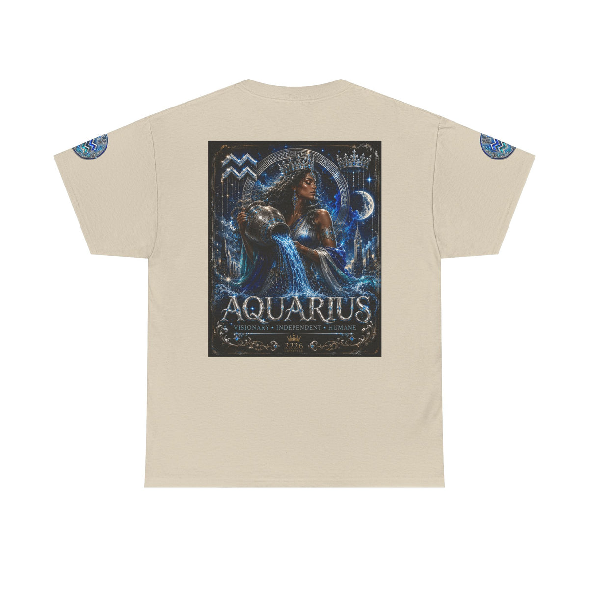 Aquarius Zodiac T-Shirt — Water Bearer Astrology Tee