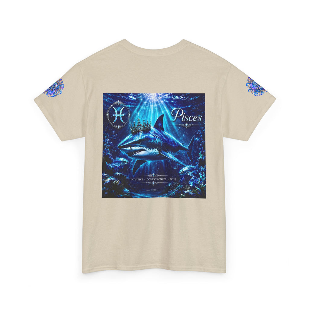 Pisces Zodiac T-Shirt — Blue Ocean Shark Astrology Tee