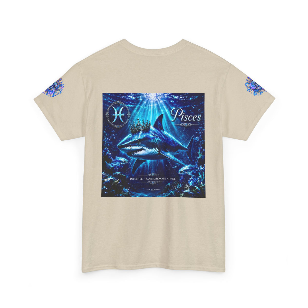 Pisces Zodiac T-Shirt — Blue Ocean Shark Astrology Tee