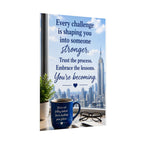 Motivational Rolled Poster - "Every challenge is shaping you into someone stronger" Inspirational Wall Art