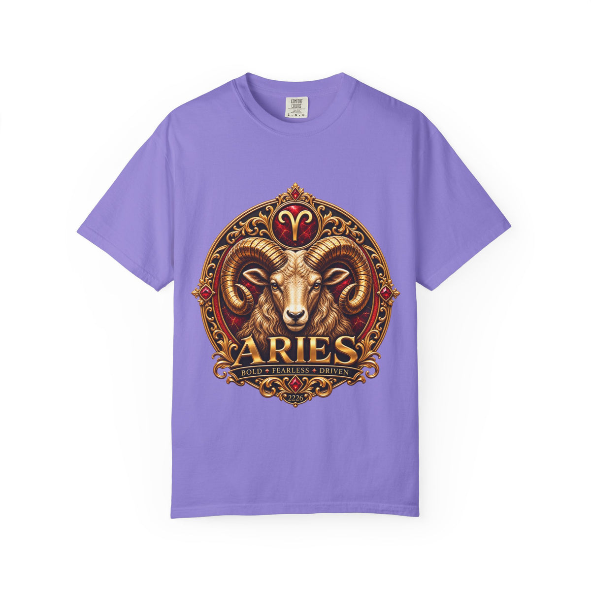 Aries Ram Zodiac T-Shirt — Bold Gold Astrology Tee