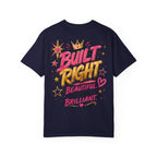 Christian Inspirational T-Shirt — "She Is Built Different / Built Right"