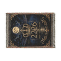 Woven Blanket — Custom Royal Crest 2226 Moon & Globe Throw