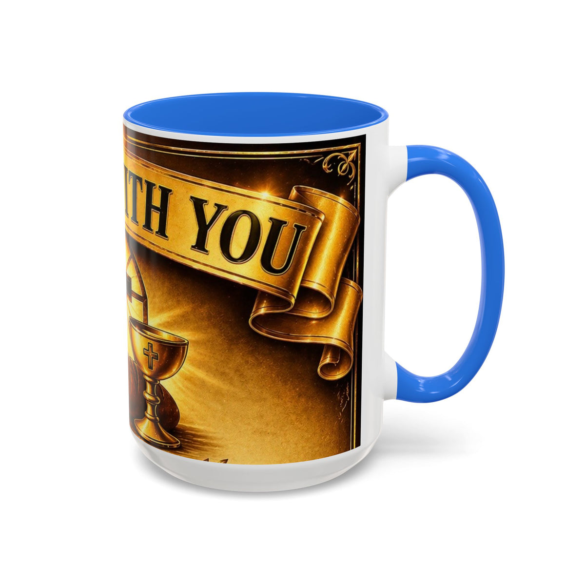 Inspirational Communion Mug — "God Is With You" Christian Coffee Cup