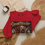 Religious Halloween Crewneck Sweatshirt — "Spooktacular" & "Still on the Throne" Graphic